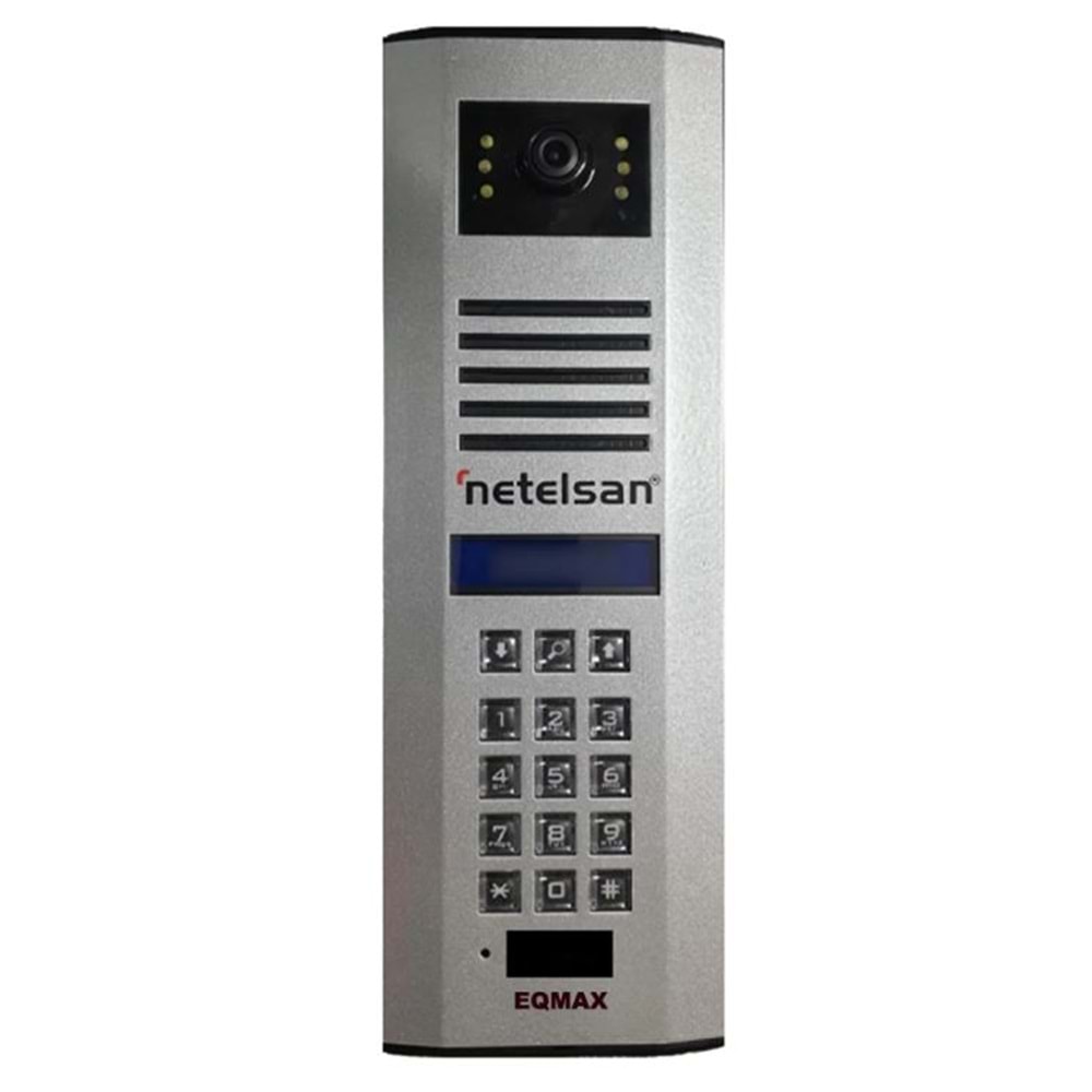 NETELSAN EQMAX KAMERALI DİJİTAL TUŞLU KARTLI GEÇİŞLİ ZİL PANELİ