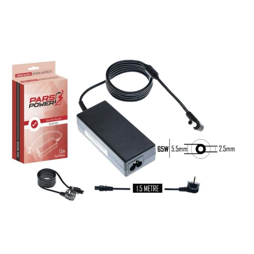 LENOVO 5.5x2.5mm 65W 20V 3.25A NOTEBOOK ADAPTÖR ŞARJ ALETİ-CİHAZI PARS POWER