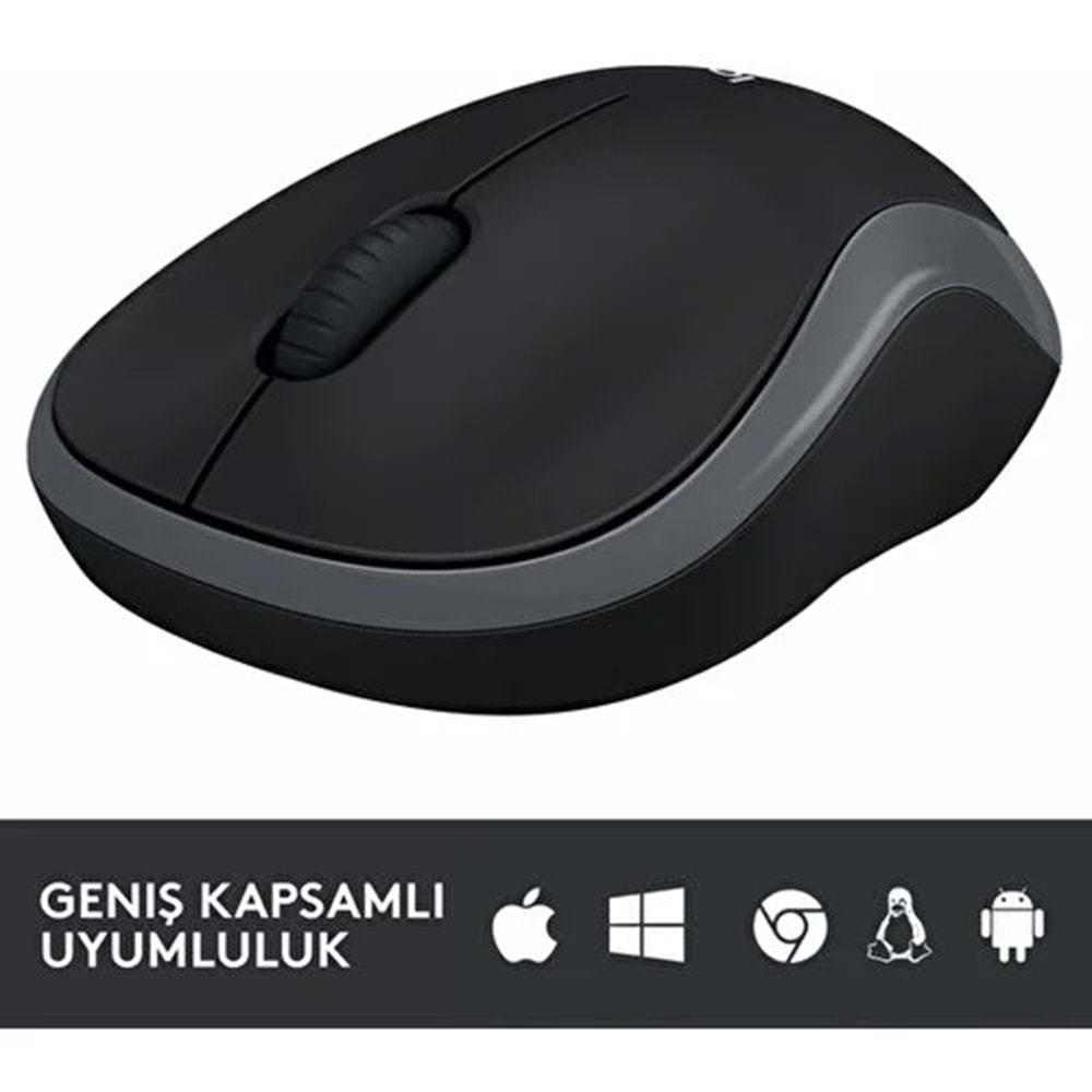 LOGITECH M185 KABLOSUZ MOUSE SİYAH