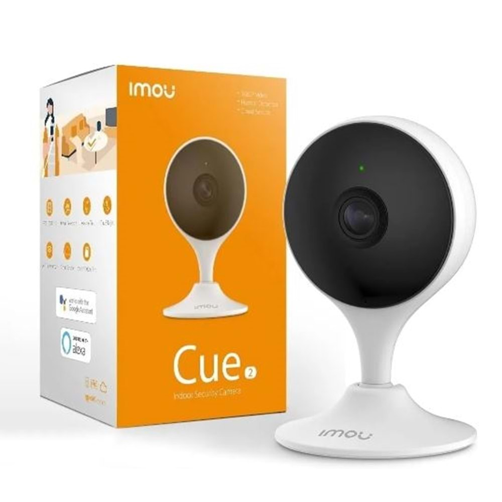 Imou Smart Cue 2 C22E Dahili Siren ve Ses Alarmlı Kızılötesi Gece Görüşlü IP Kamera HD 1080P