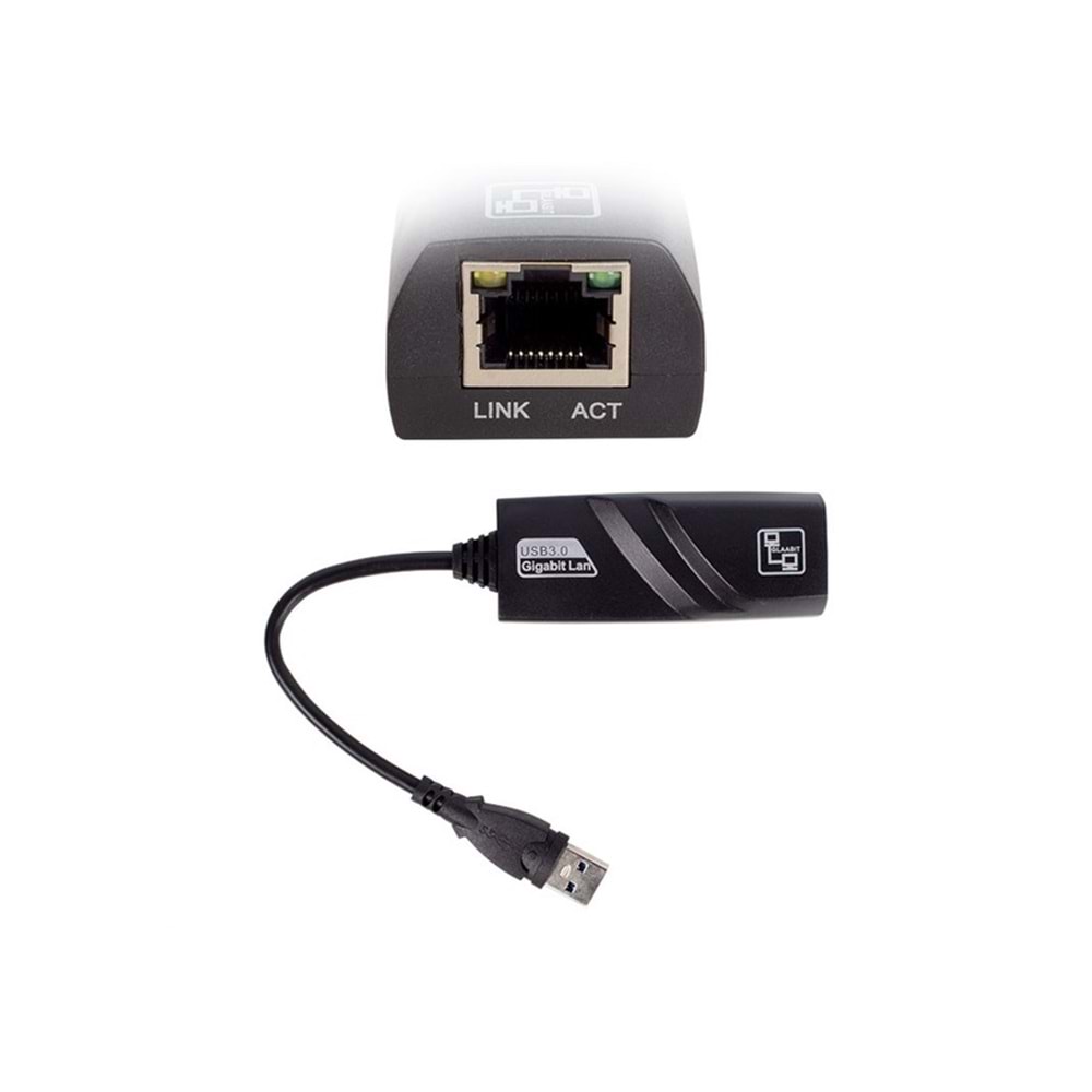 Usb 3.0 To Rj45 10/100/1000 Mbps Gigabit Ethernet Çevirici