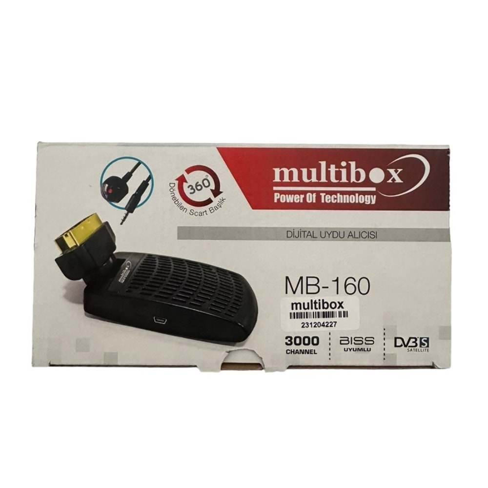 MULTİBOX UYDU ALICISI MB-160 KUMANDA VE ADAPTÖR