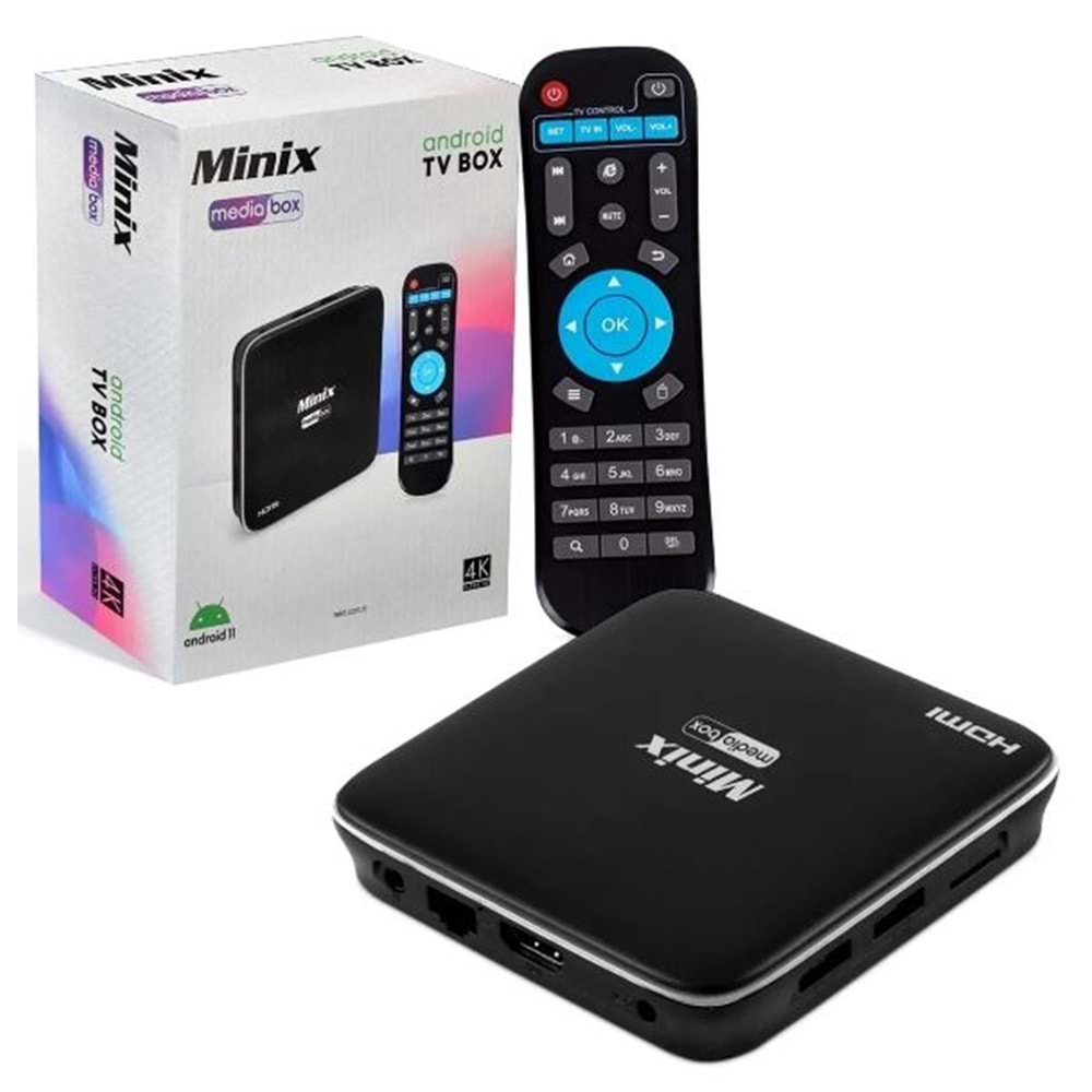 MİNİX MEDİABOX 4K ANDROİD TV BOX