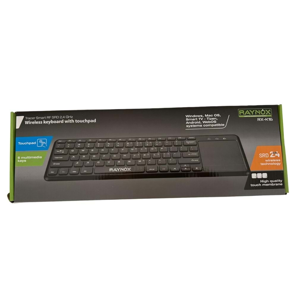 RX-K16 KABLOSUZ TOUCHPAD Lİ KLAVYE