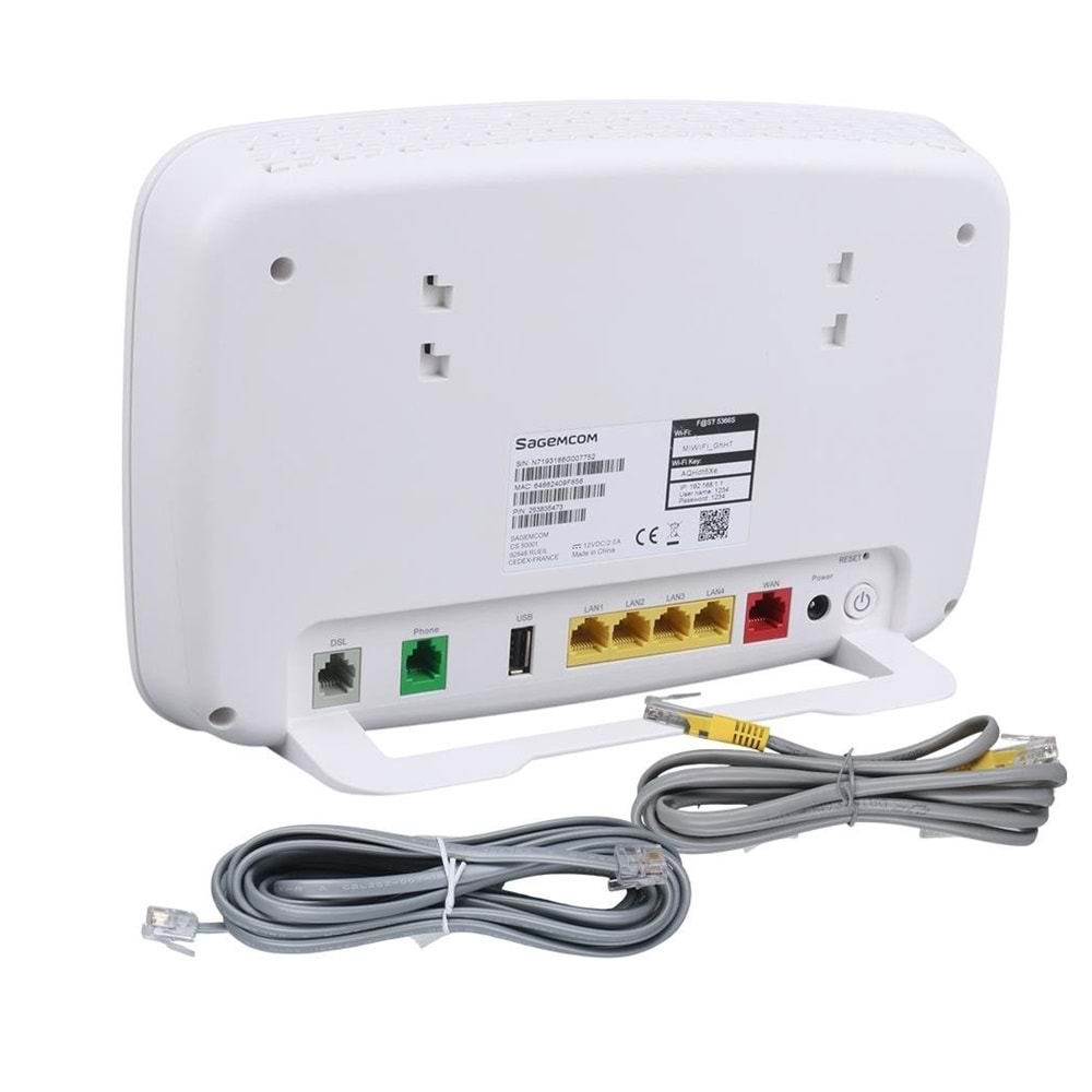 Sagemcom Fast 5366S AC1750 Wifi 5 2.4ghz 5ghz Dualband 4 Port Vdsl Wan Gigabit Voip Kablosuz Modem