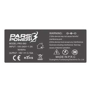 SAMSUNG 5.5x3.0 60W 19V 3.16A NOTEBOOK ADAPTÖR ŞARJ ALETİ-CİHAZI PARS POWER