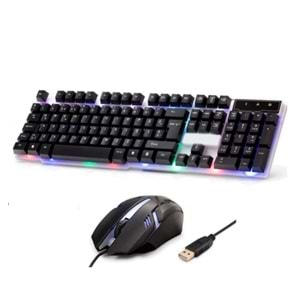 RAYNOX RX-K800 KABLOLU IŞIKLI OYUNCU KLAVYE MOUSE SETİ