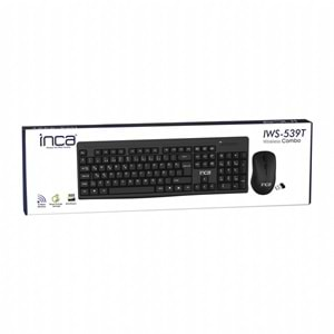 INCA IWS-539T KABLOSUZ COMCO KLAVYE & MOUSE SET SİYAH