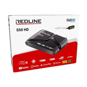 REDLINE 50 FULL HD UYDU ALICISI KUMANDALI YOUTUBE & NEXT USB Wİ-Fİ ANTEN