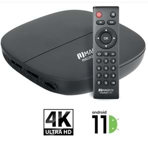 MAGBOX MAGROID GLORY 16 GB HDD 2 GB RAM 4K TV BOX (ANDROID 11) KUMANDALI