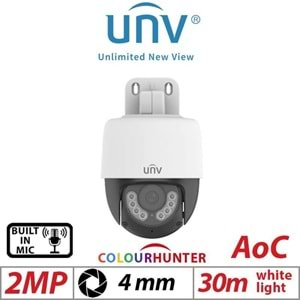 UNV UAC-P112-AF40-W 2MP FullColor Mini Hareketli ve Sesli PT AHD KAMERA