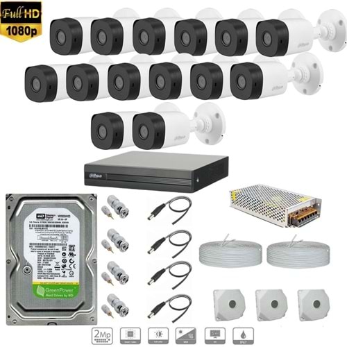 DAHUA FULL HD 14 KAMERALI SET