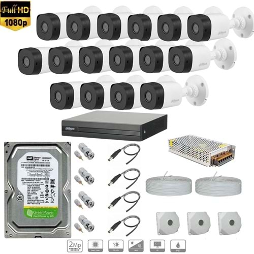 DAHUA FULL HD 16 KAMERALI SET