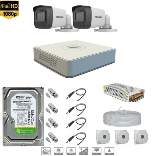 HIKVISION FULL HD 2 KAMERALI SET