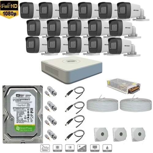 HIKVISION FULL HD 16 KAMERALI SET