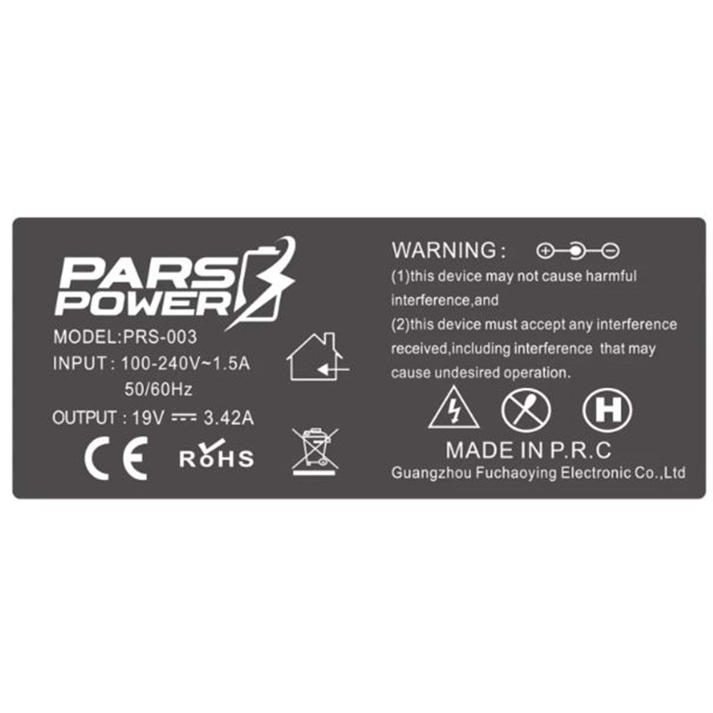 ACER 5.5x1.7 65W 19V 3.42A NOTEBOOK ADAPTÖR ŞARJ ALETİ -CİHAZI PARS POWER