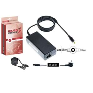 SAMSUNG 5.5x3.0 60W 19V 3.16A NOTEBOOK ADAPTÖR ŞARJ ALETİ-CİHAZI PARS POWER