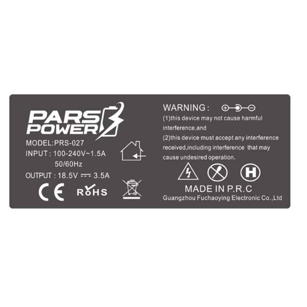 HP Compaq 4.8x1.7mm 65W 18.5V 3.5A NOTEBOOK ADAPTÖR ŞARJ ALETİ-CİHAZI PARS POWER