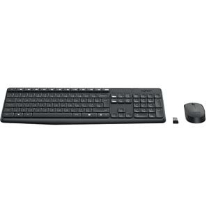 LOGITECH MK235 KABLOSUZ KLAVYE & MOUSE SETİ TÜRKÇE Q KLAVYE SİYAH