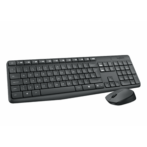 LOGITECH MK235 KABLOSUZ KLAVYE & MOUSE SETİ TÜRKÇE Q KLAVYE SİYAH