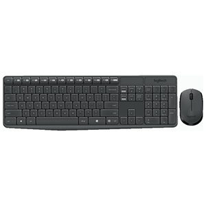 LOGITECH MK235 KABLOSUZ KLAVYE & MOUSE SETİ TÜRKÇE Q KLAVYE SİYAH