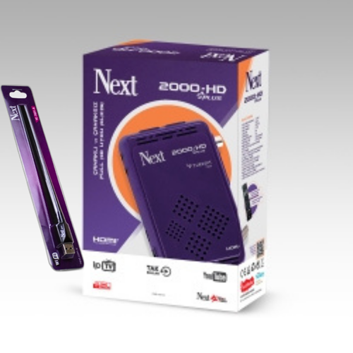 NEXT 2000-HD PLUS ÇANAKLI ÇANAKSIZ UYDU ALICISI & USB Wİ-Fİ ANTEN YOUTUBE IP TV