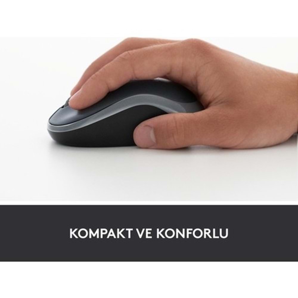 LOGITECH M185 KABLOSUZ MOUSE SİYAH